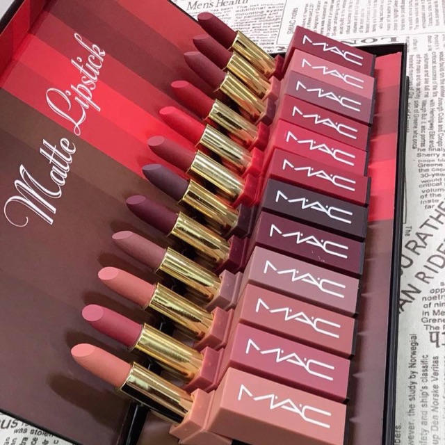 kleding Staat Voorstel New mac matte lipstick set 12 pcs | Shopee Philippines