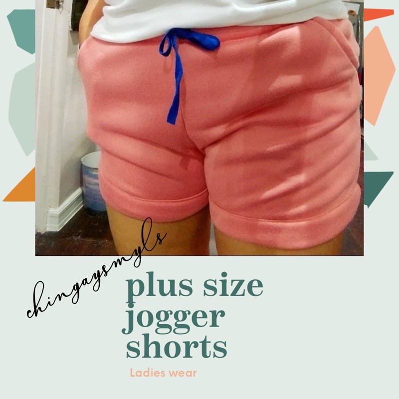 plus size jogger shorts