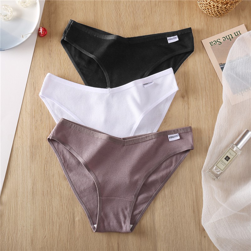 Fashion Cotton Panty Sexy V Waist Briefs Girls Low-Rise Soft Panty ...