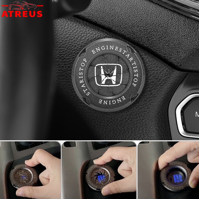 Honda Car Ignition Switch Ring Engine Start Stop Button Cover For City