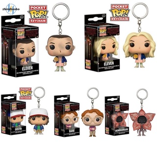 COD Funko Pop Keychain Stranger Things Dustin Eleven with Eggo  Barb Action Figure Keyring #9