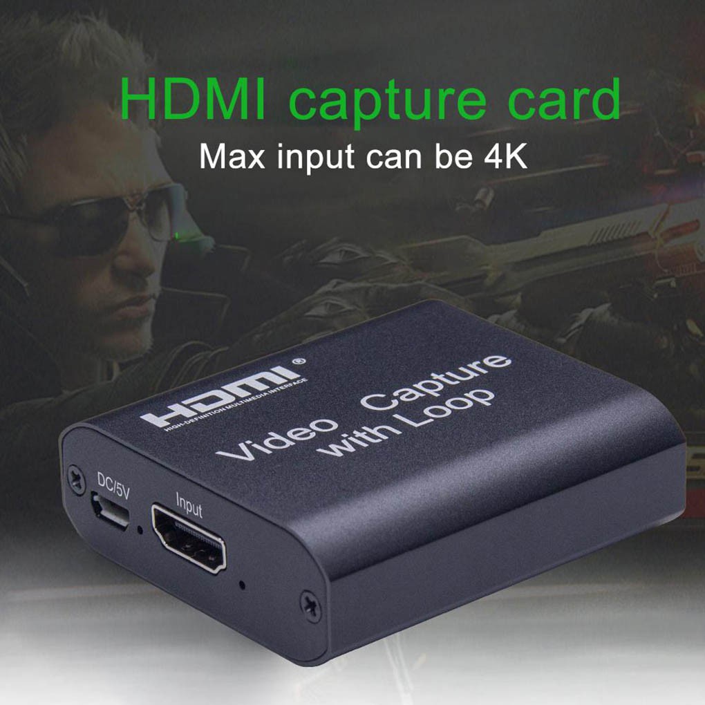 Video Capture Card USB 2.0 With Loop 60FPS 1080P Broadcast Live Stream Video Grabber Audio Video