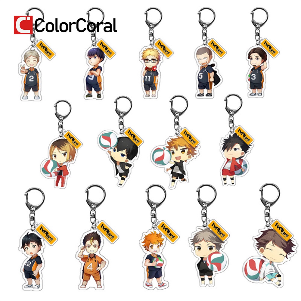 ColorCoral Popular Anime Manga Haikyuu!! Keychain High School