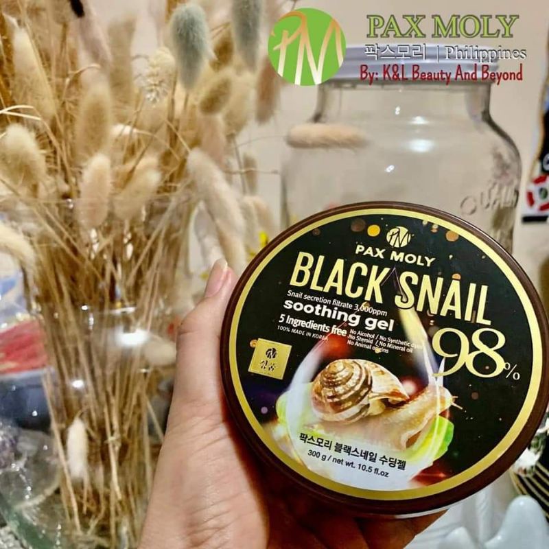 Pax Moly Black Snail Soothing Gel | Shopee Philippines