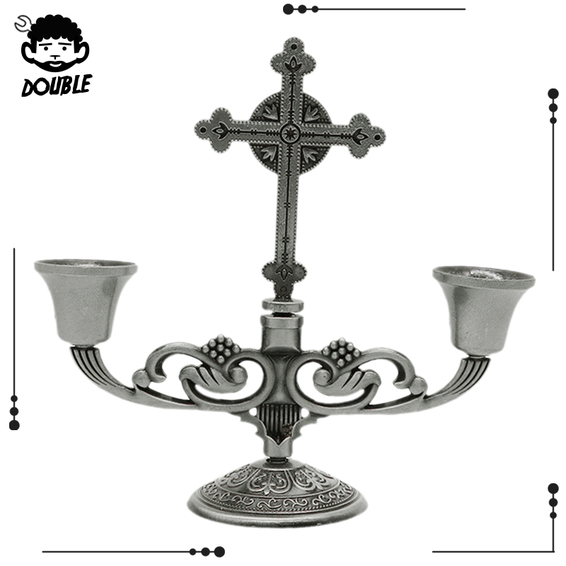 Details about   5-Candle Metal Candelabra Candlestick 10'' Tall 