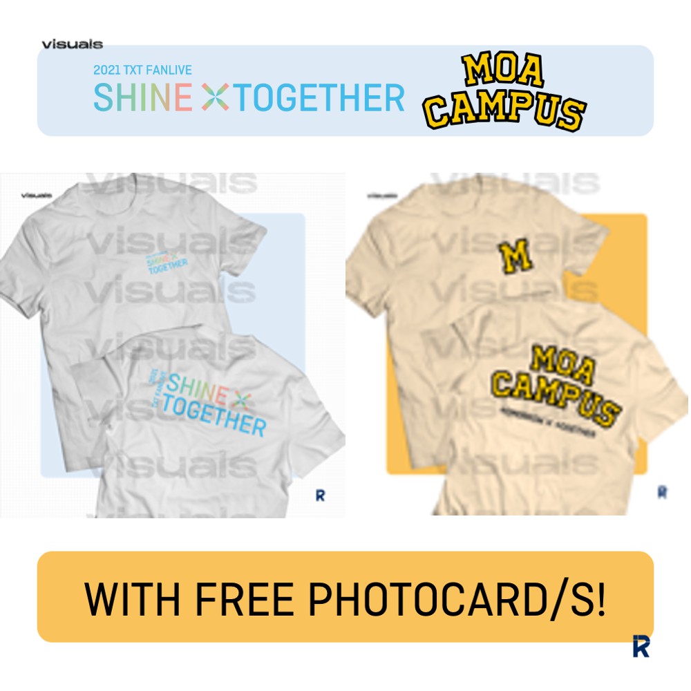 TXT MOA CAMPUS / FANLIVE 2021 SHINE X TOGETHER INSPIRED SHIRT KPOP |  TOMORROW X TOGETHER | Shopee Philippines