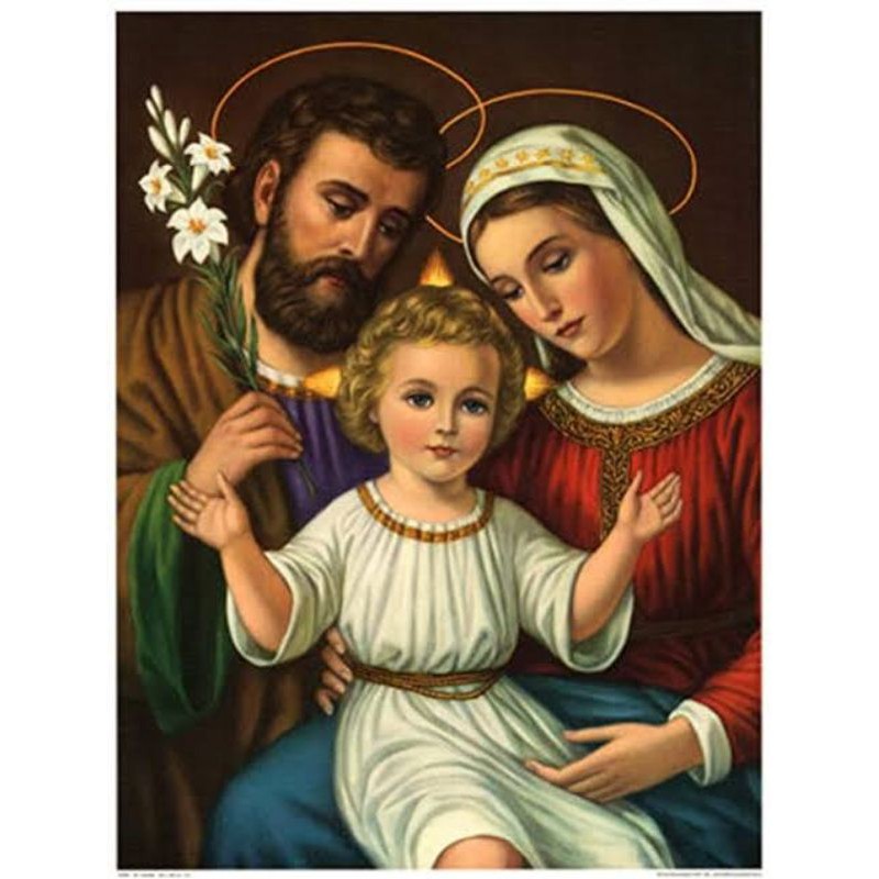 Painting by Number FRAMED ( HOLY FAMILY ) | Shopee Philippines