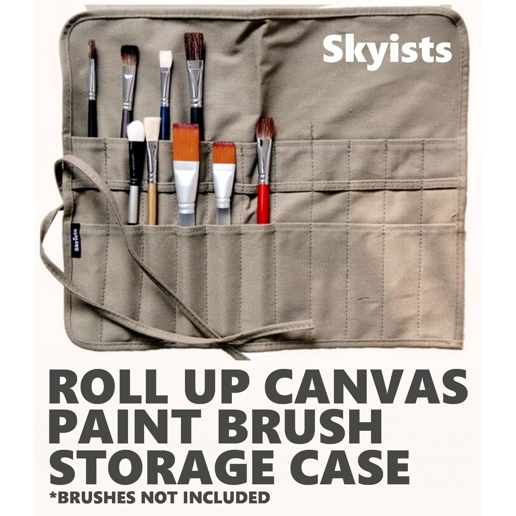 Original Skyists Artist's Paint Brush Roll, Brush wrap, heavyduty