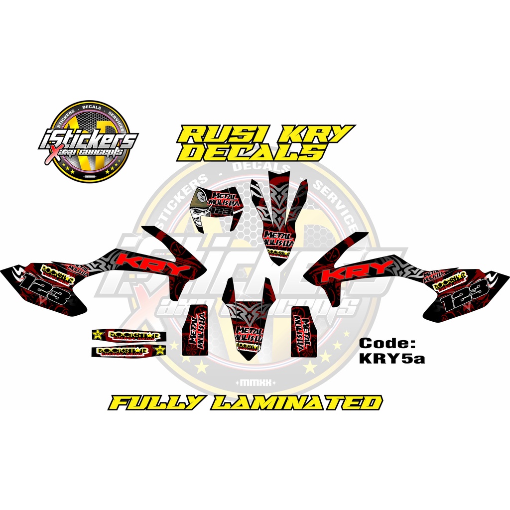 Rusi KRY 150 / 200 Full Decal Set KRY5 | Shopee Philippines