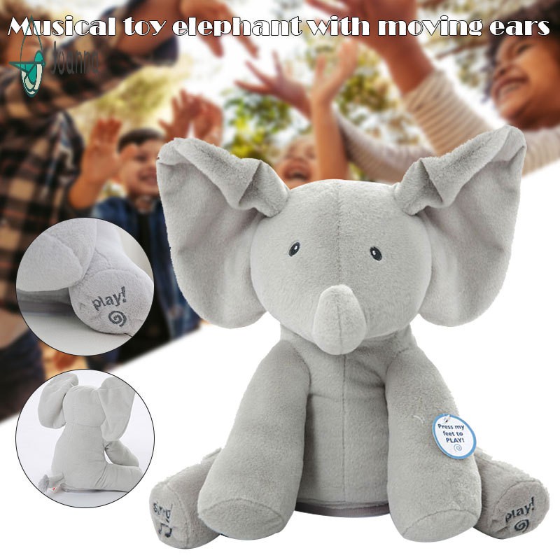 toy elephant with moving ears