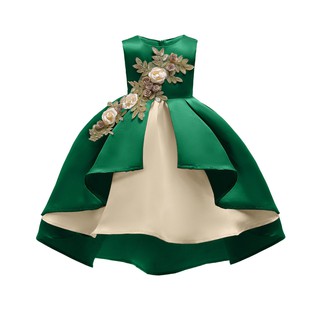 flower girl green dress