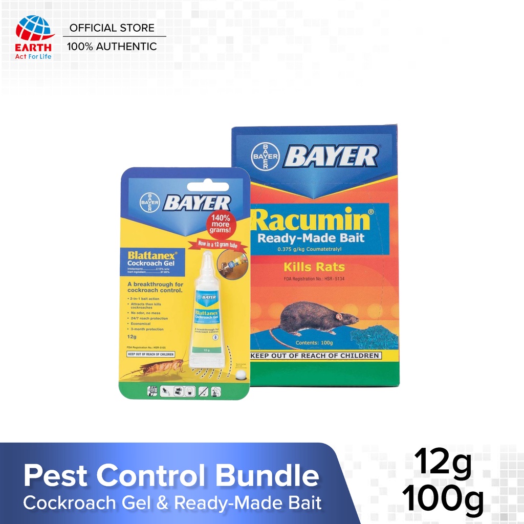 Pest Control Bundle Blattanex Cockroach Gel + Racumin ReadyMadeBait