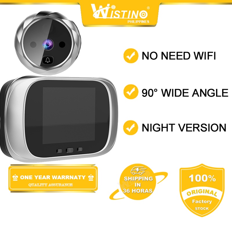 2.8 inch Digital Doorbell 90 Degree Door Eye Doorbell Electronic