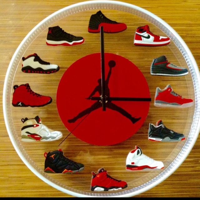 mini jordans clock