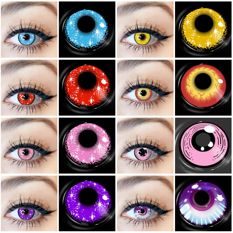 Eyeshare Contact Lenses For Eyes Gypsophila Series Cosplay Demon Slayer ...