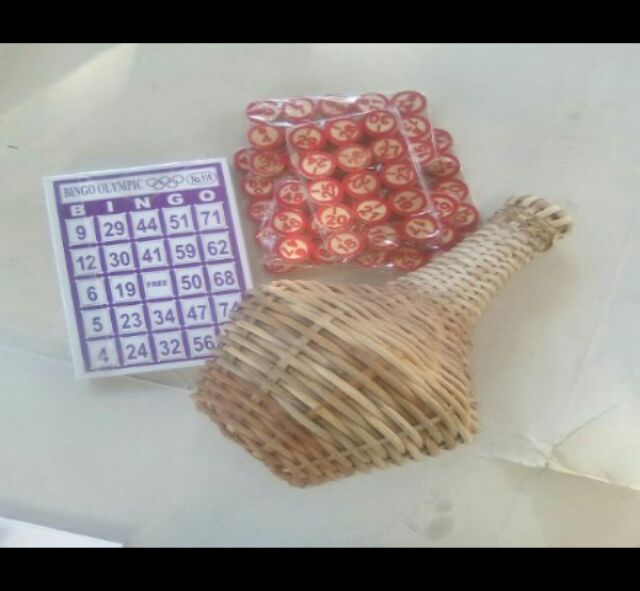 Rattan Bingo Set