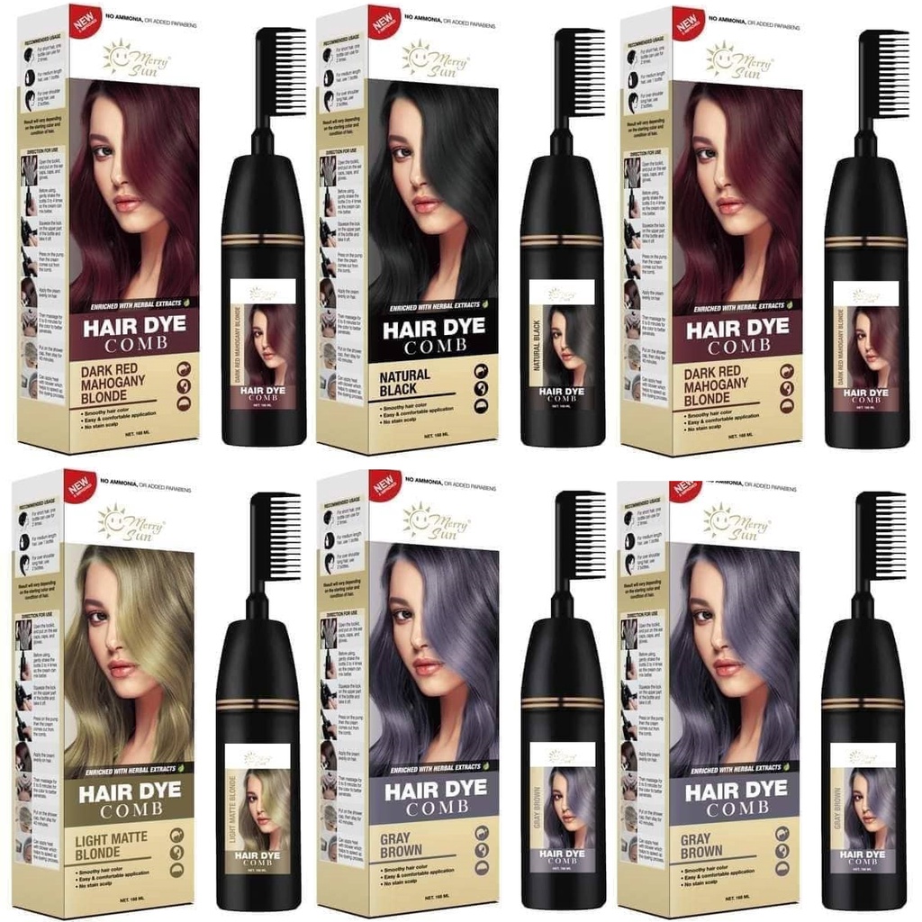 Hair Dye Comb easy to apply Permanent Hair Color easy to apply by Merry