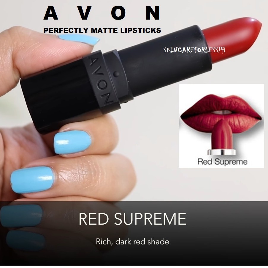 Avon True Color Perfectly Matte Lipstick 3 6g [RED SUPREME