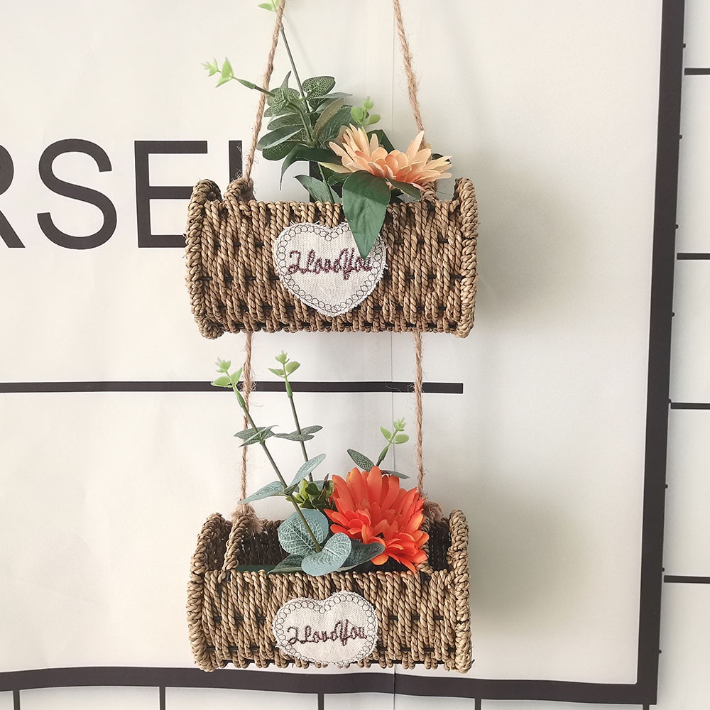 Flower shop creative wrought iron flower basket rattan craft gifts