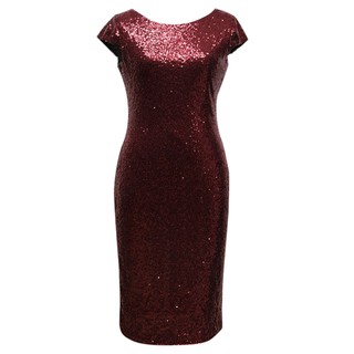 HNWomen's Sparkle Glitzy Glam Sequin Short Sleeve Flapper Party Club Dress #7