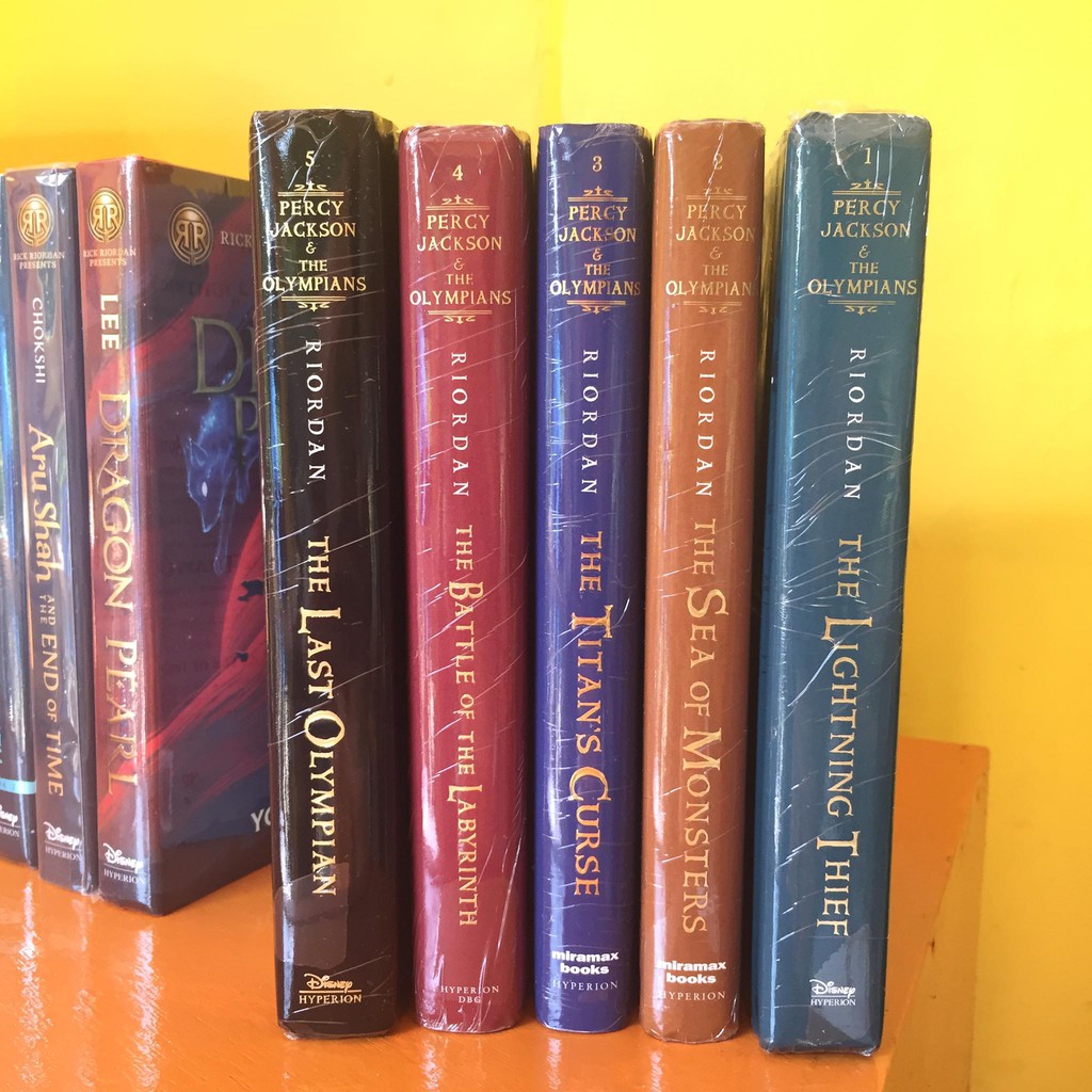 Percy Jackson First Edition Covers 1-5 (Hardcover) by Rick Riordan