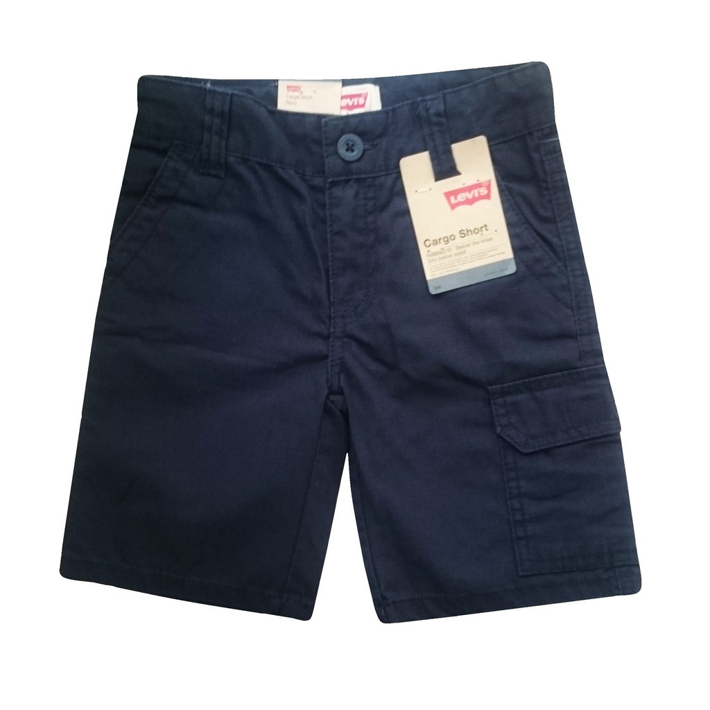 levi's navy blue cargo shorts