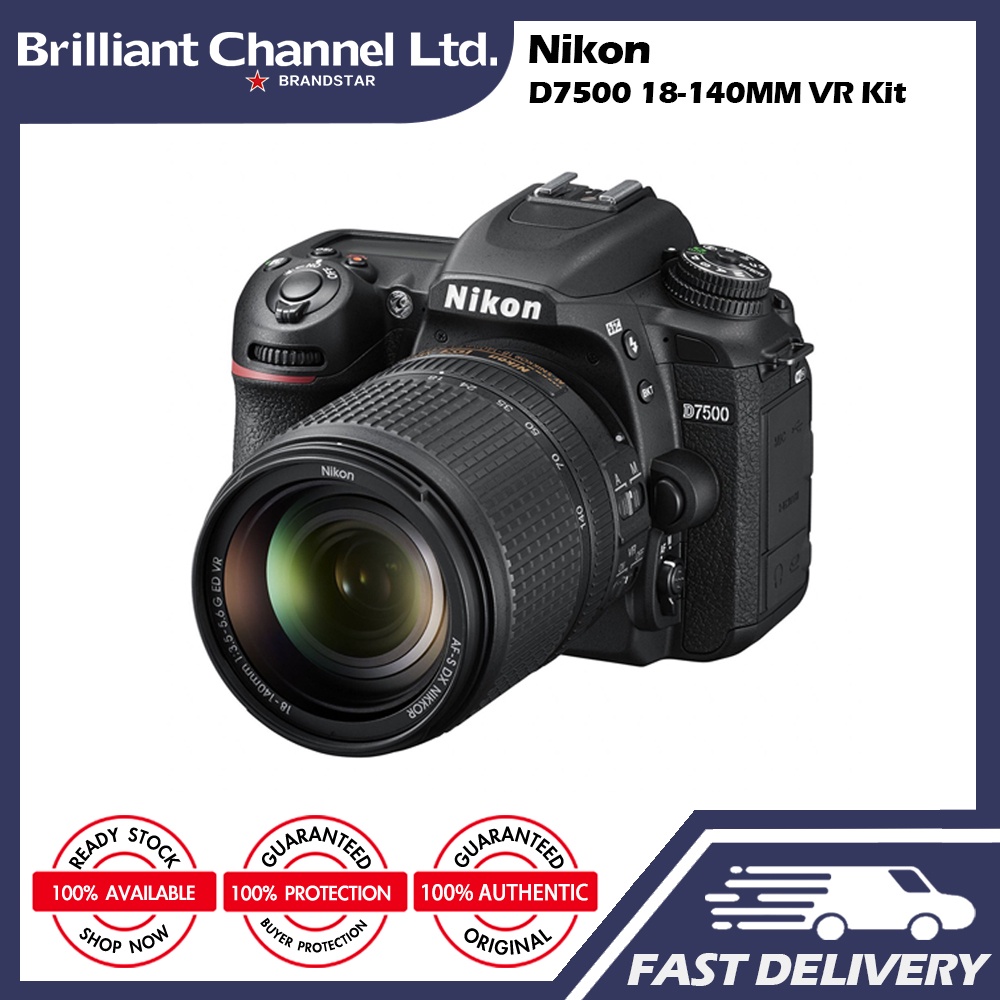 Nikon D7500 Camera Body / 18140 mm VR Digital DSLR Kit Set Shopee