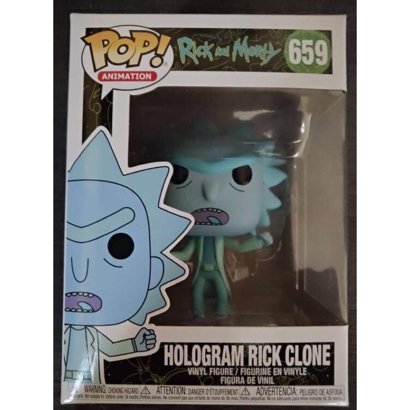 Hologram Rick Clone Funko POP POP Animation Vinyl Figure #659 Rick & Morty 