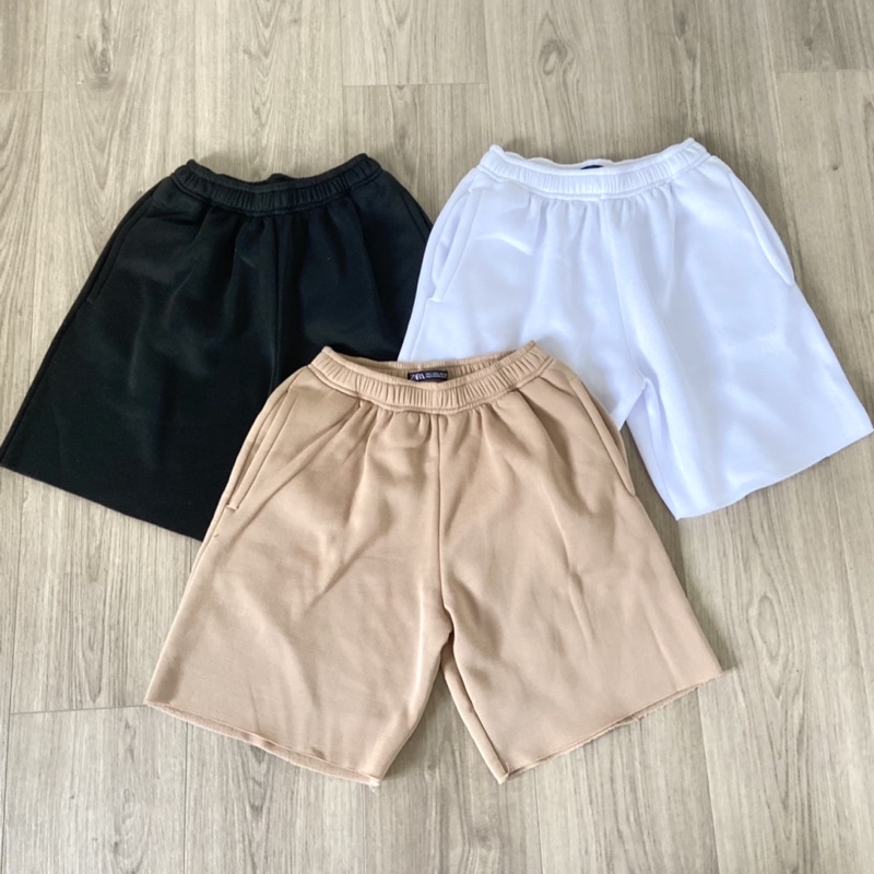ZARA BAGGY SHORTS WITH SIDE POCKET | Shopee Philippines