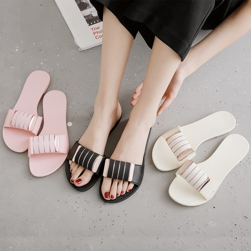 New Korean ladies slipper sandals | Shopee Philippines