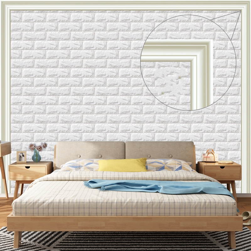 5m Self-adhesive Waistline Anti-collision Wall Frame Stickers/Foam Edge Bbanding Border Living Room Bedroom Decorative/Waterproof Background Wallpaper Top Corner Lines