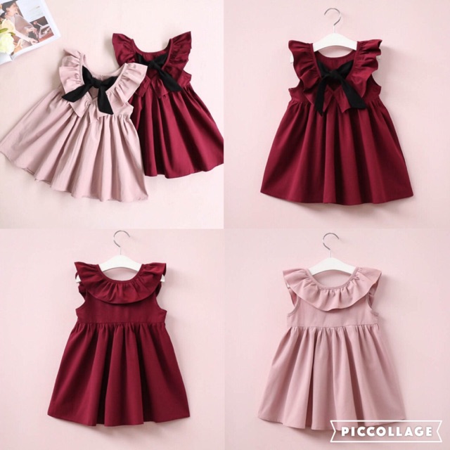 pastel pink baby dress