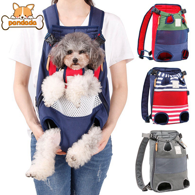 COODIA Legs Out Front Pet Dog Carrier Front Chest Backpack Pet Cat Puppy Tote Holder Bag Sling Outdoor M, Color Black