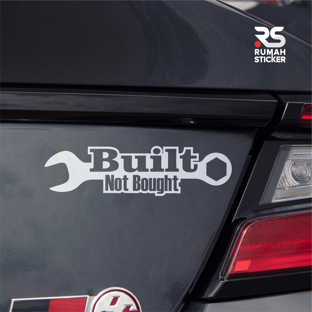 Jdm STYLE BUILT NOT BOUGHT Motorcycle CUTTING STICKER | Shopee Philippines