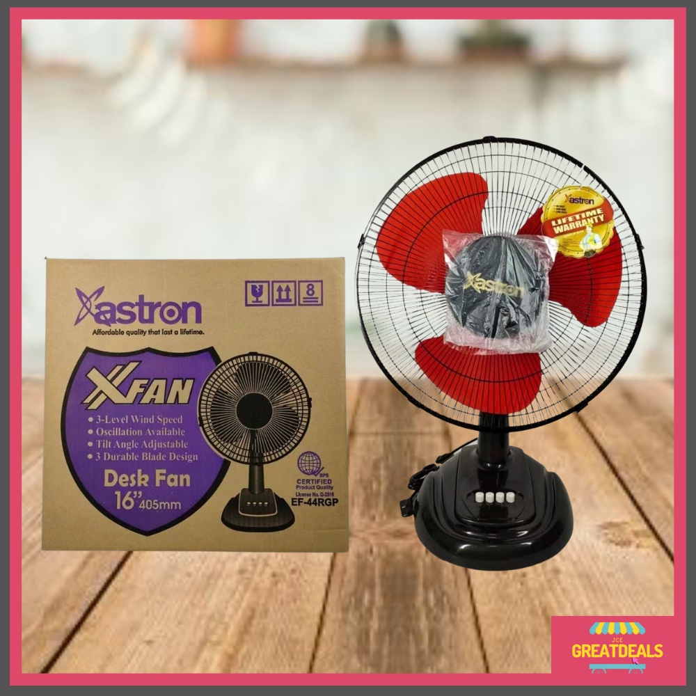 Astron XFan Desk Fan 16" (Red) Electric Fan Shopee Philippines