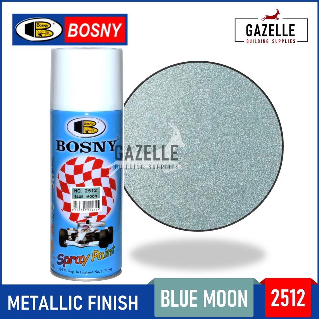 Bosny Metallic Finish Acrylic Spray Paint 2512 Blue Moon Shopee