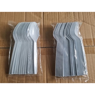 25pcs Disposable Spoon and Fork #1