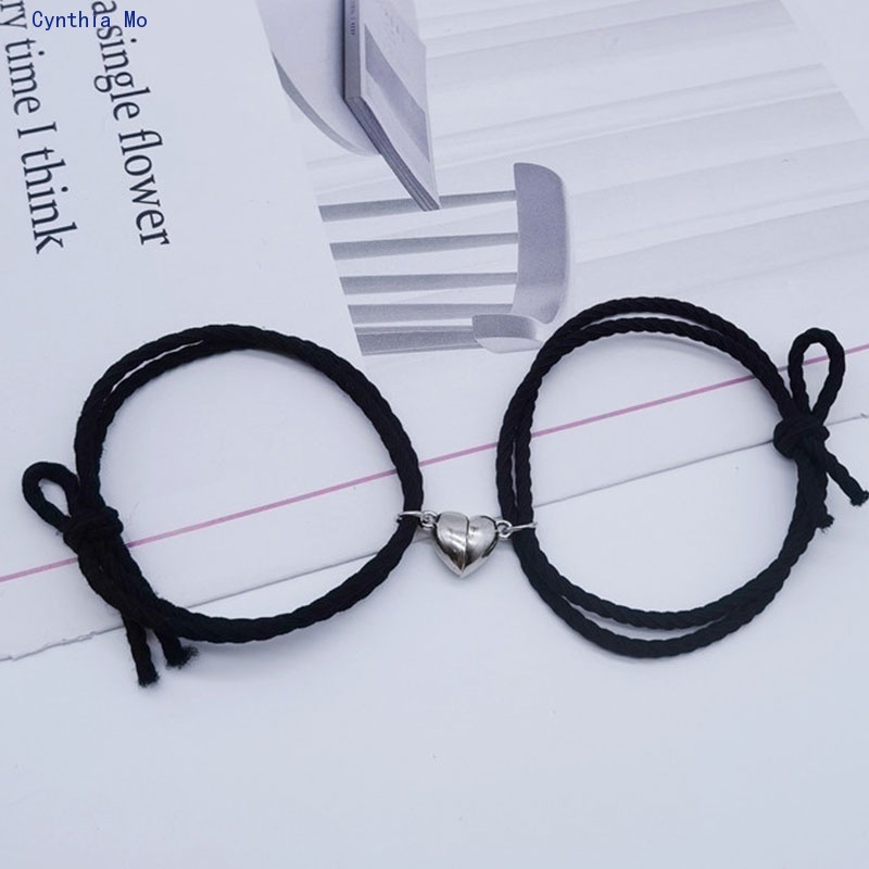 2 pieces of magnetic couple bracelet creative charm bracelet jewelry / couple magnetic weaving CM