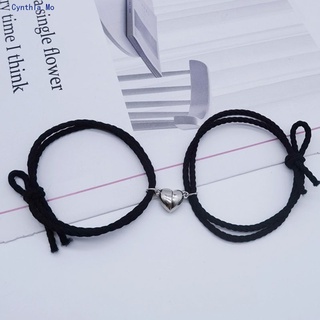 2 pieces of magnetic couple bracelet creative charm bracelet jewelry / couple magnetic weaving CM #1