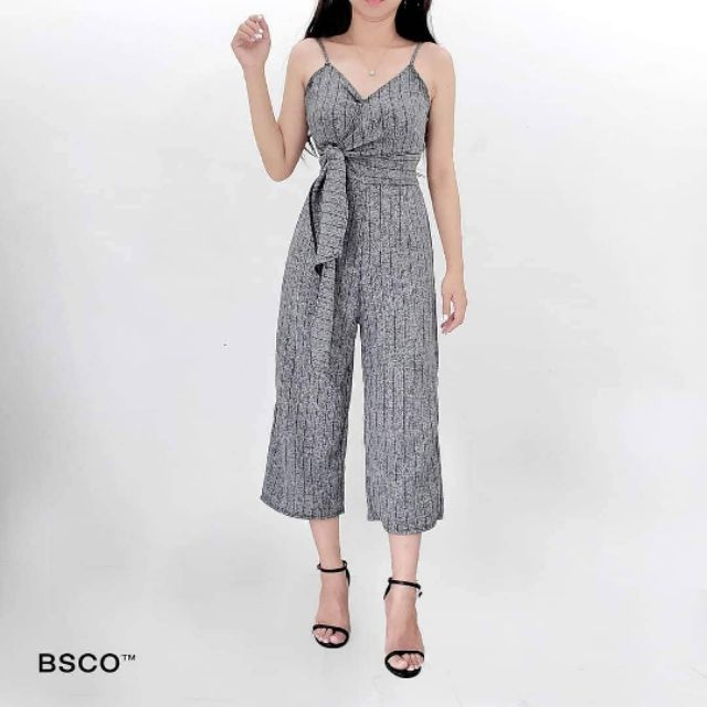 gray romper pants