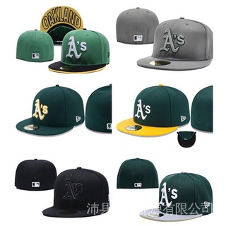 New Fashion Caps  MLB  Oakland Athletics Fitted Hat  Men Women Hat Sport Outdoor Hip Hop Hats with Adjustable Strap JHWX