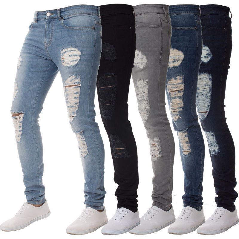 mens skinny stretch biker jeans