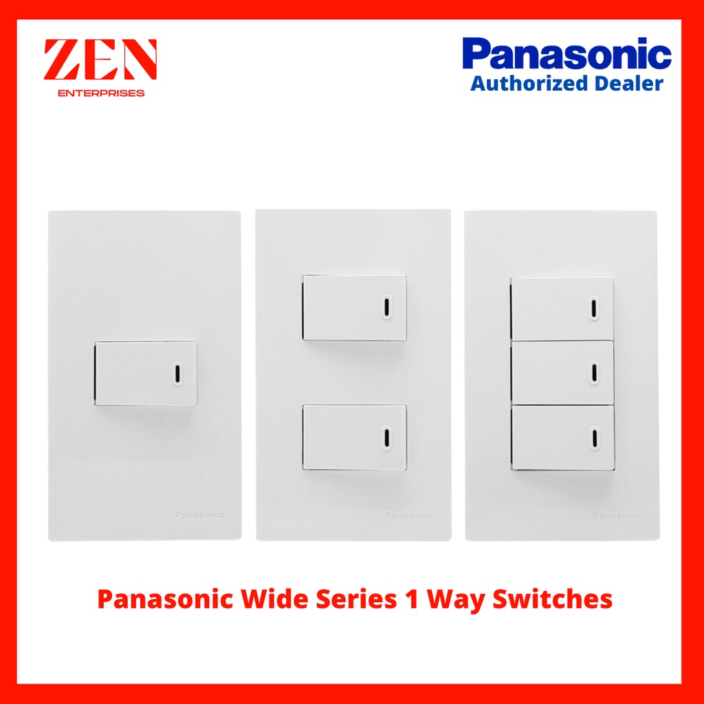 Panasonic Wide Series 1 Way Switches Shopee Philippines