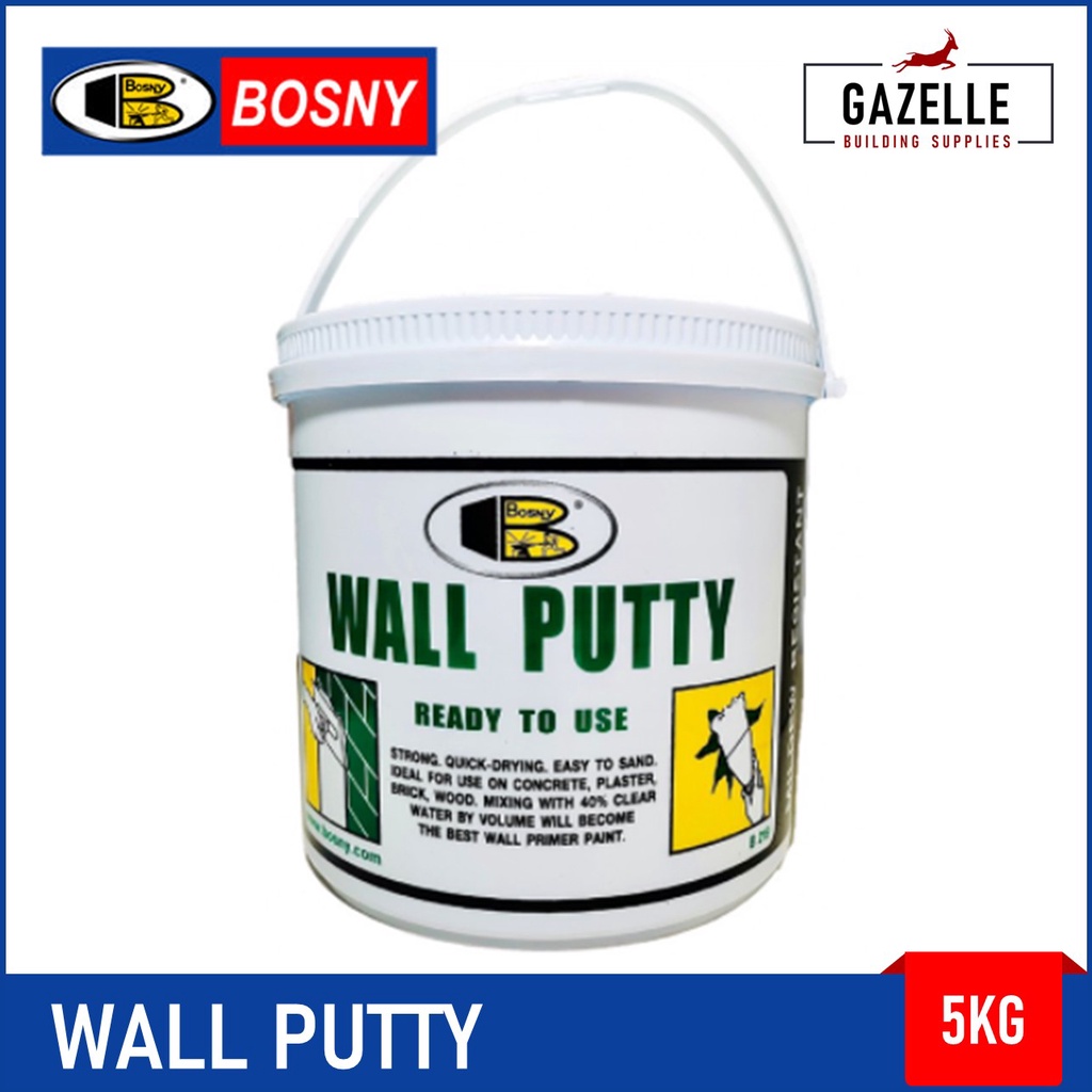 Bosny Wall Putty 5kg #B219 | Shopee Philippines