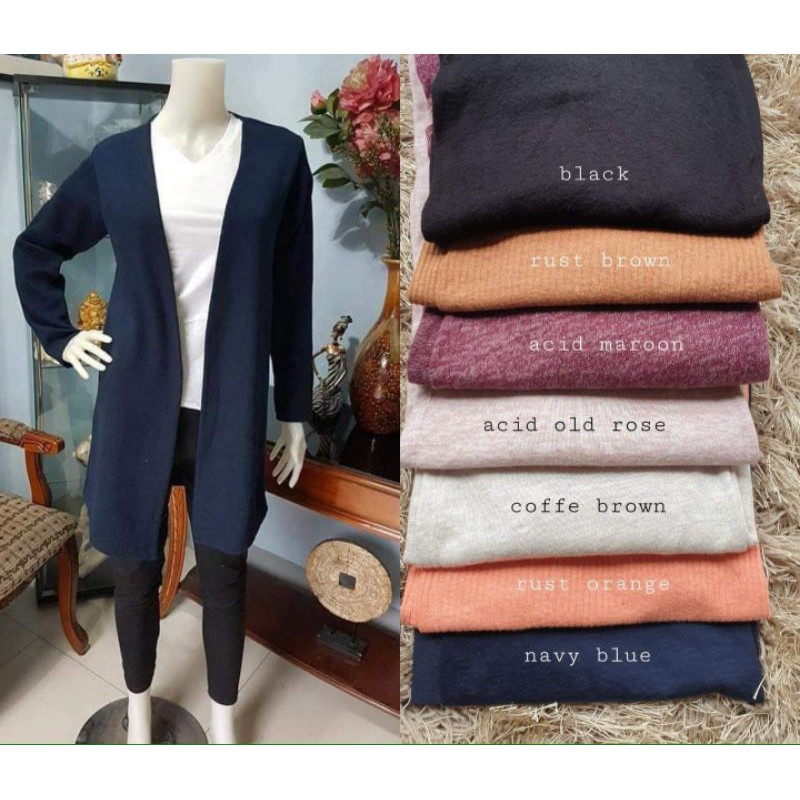 long blazer cardigan