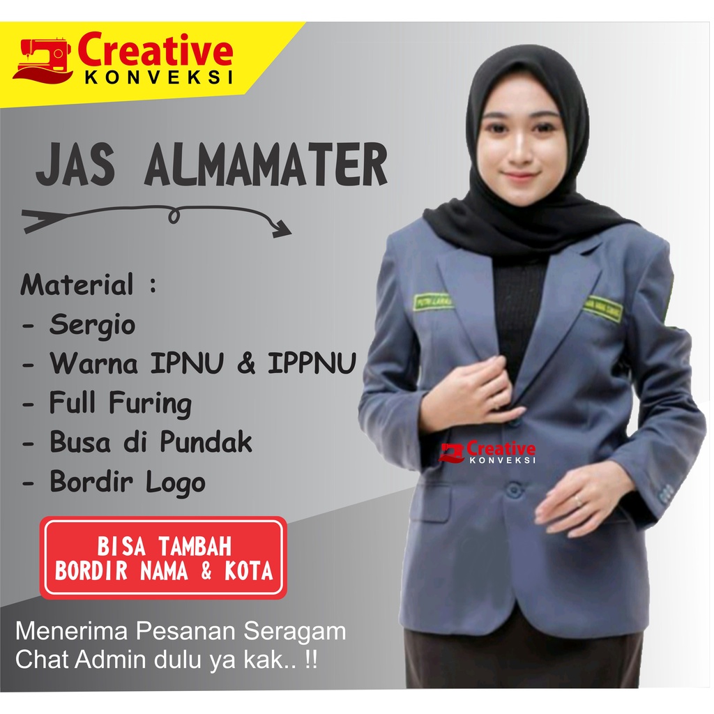 Jas IPNU IPPNU + Embroidery Name | Jas IPNU JAS IPPNU National | Jas ...