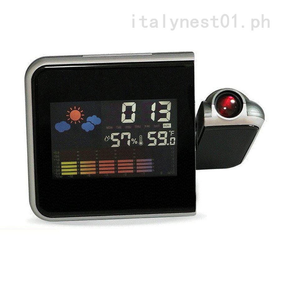 COD】Colorful Digital Alarm Clock Time Projector Thermometer Clock | Shopee Philippines