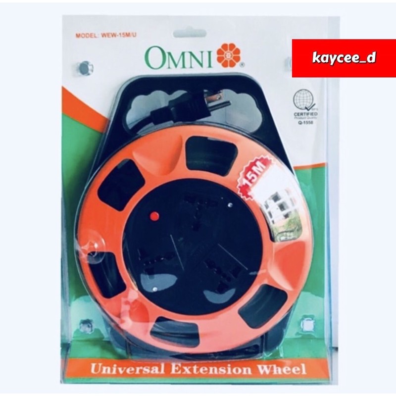 Omni Extension Wheel / Extension Cord 15 Meter Cord WEW15M/U Shopee