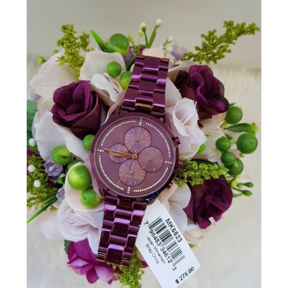michael kors plum watch