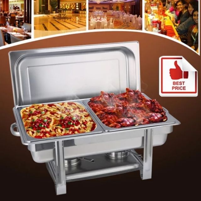 stainless steel double chafing dish 9.5liters Shopee Philippines
